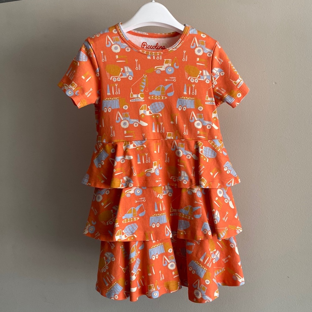 3 Tier Ruffle Construction Dress